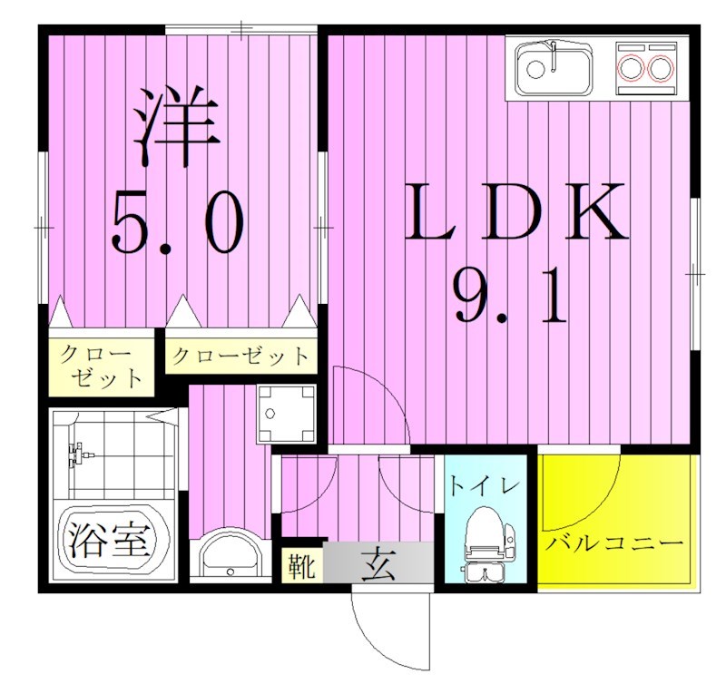 サン・フローラ 間取り図