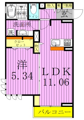ファミユA 間取り図