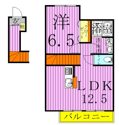 ビューノ竹ノ塚 間取り図