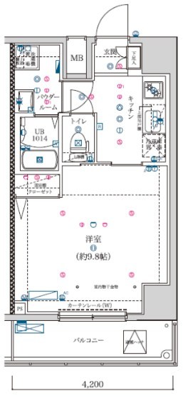 フェルクルールプレスト堀切菖蒲園 間取り図