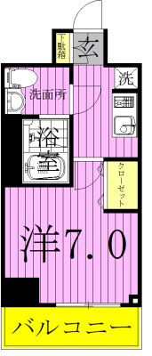 プレール・ドゥーク梅島 間取り図
