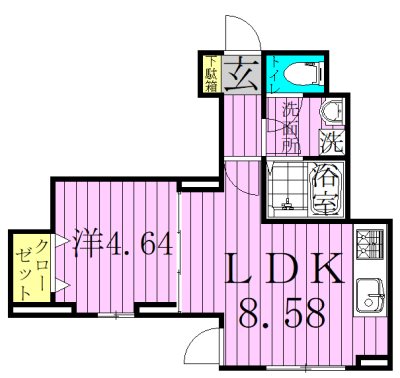 La Fleur（ラ　フルール） 間取り図