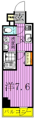 フュージョナル千住緑町 間取り図