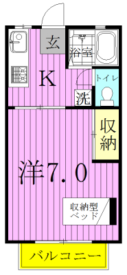 ソルカーサ　 202号室 間取り