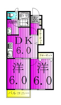 サニーヒルズＫ２ 間取り