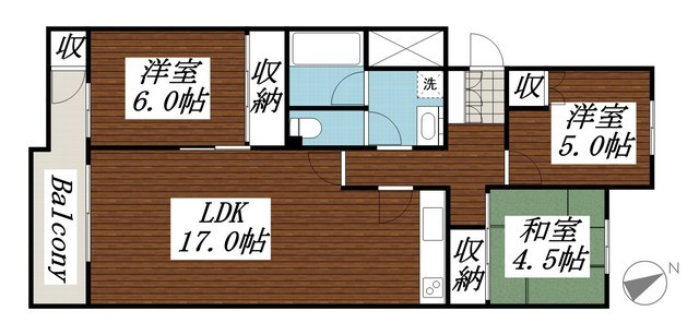 サングリーン松戸B棟  間取り