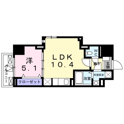 ヴィラ　フェリシア　小台橋 間取り図