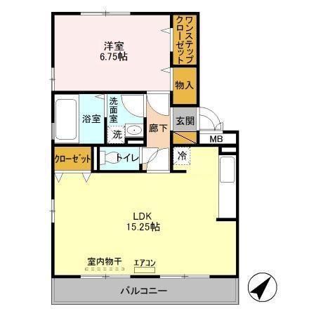 ブエナビスタ 206号室 間取り