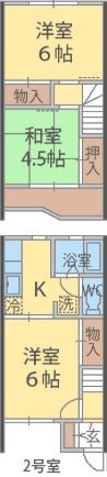 プラザ・21　B棟 002号室 間取り