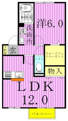 クレエ　Ｂ棟 間取り図