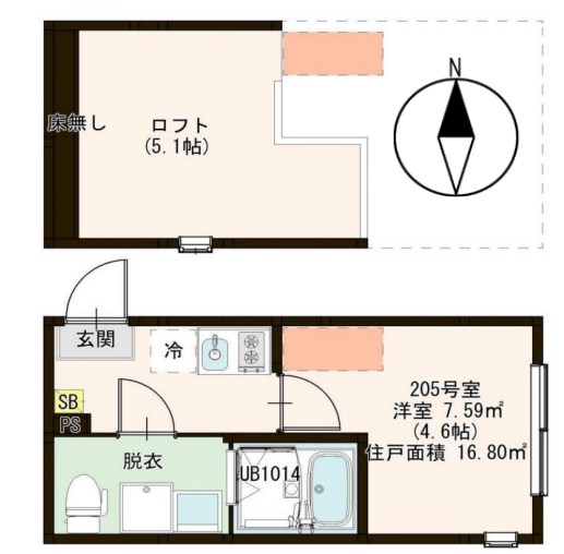 ハーモニーテラス金町Ⅴ 間取り図