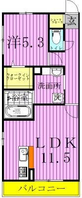 シャローム３ 間取り図