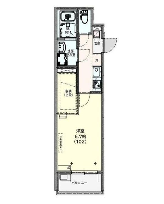 KLEIS馬橋 102号室 間取り