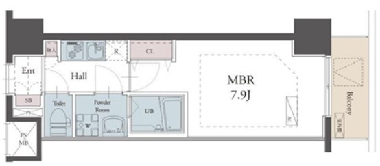 ラグゼナ松戸 502号室 間取り