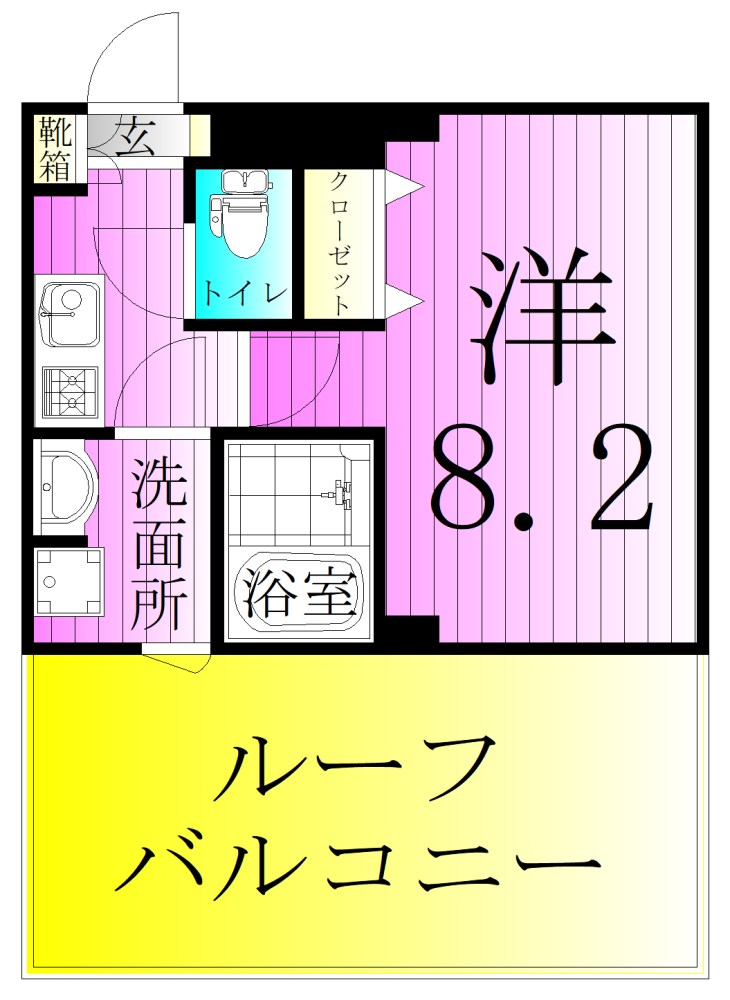 クレストコート綾瀬 間取り図