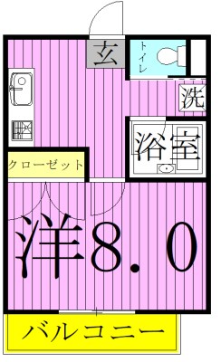 パーシモン２  間取り図