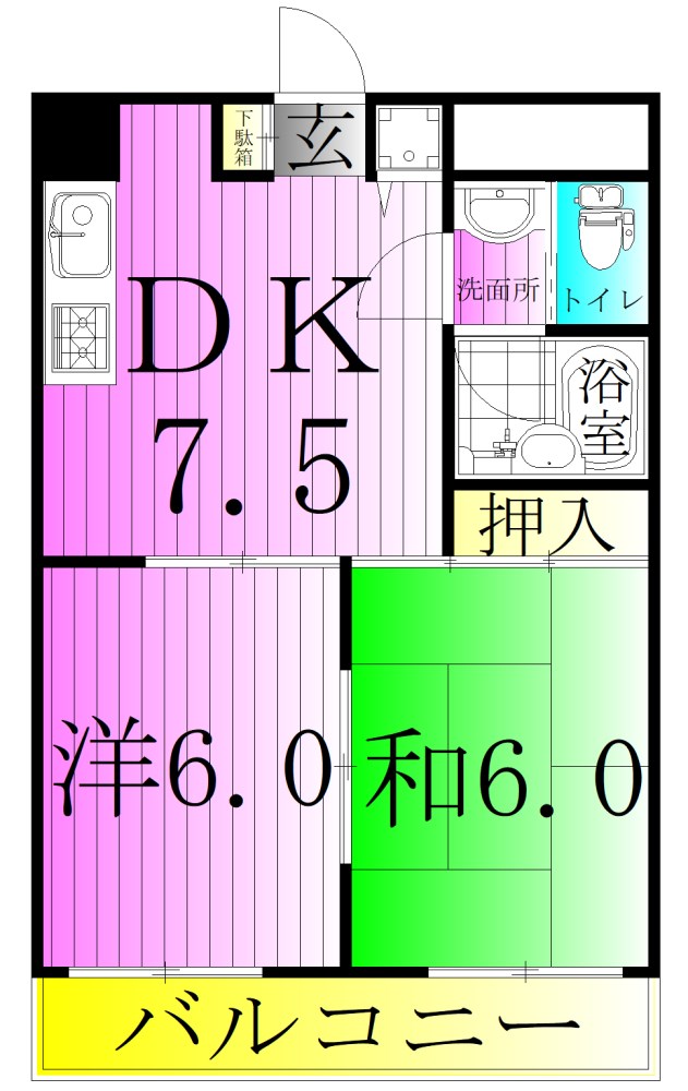 モアウイング 間取り図