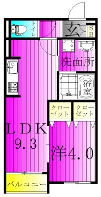 hinata 302号室 間取り