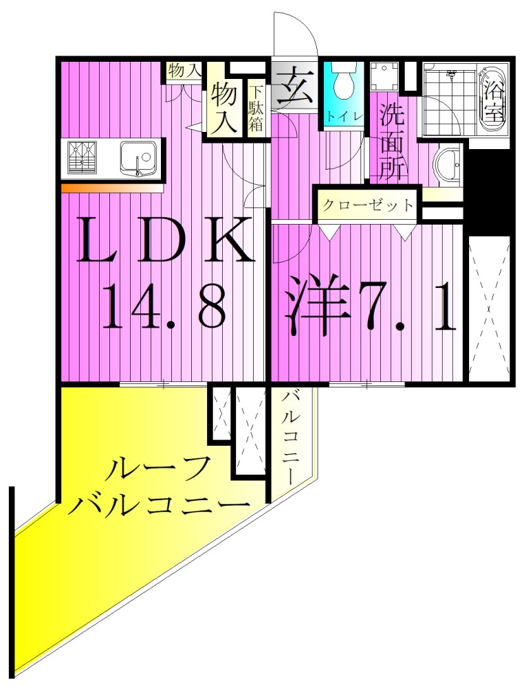 サンクレール荒川ブランガーデン 間取り図