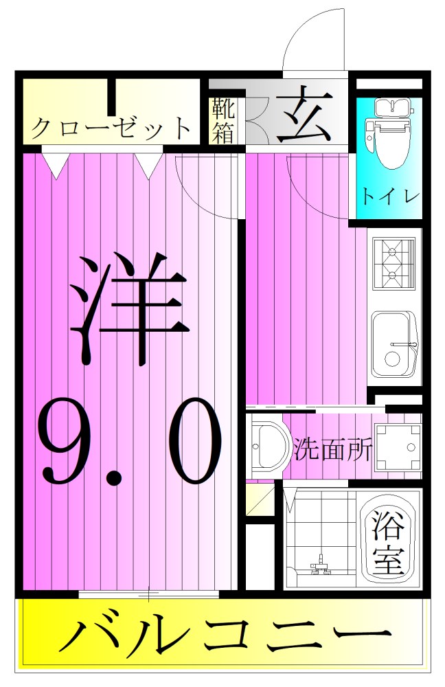 プラシード２ 間取り図