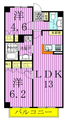 メイソンリー梅島 間取り図