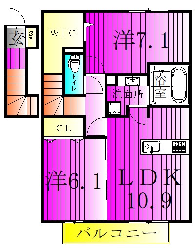 VILLETTA(明原) 202号室 間取り