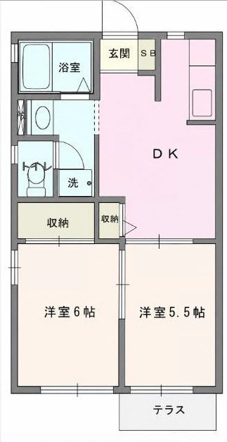 サンライズドールB 201号室 間取り