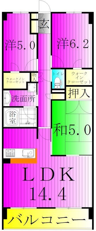 クレストフォルム柏サウスウイング 間取り