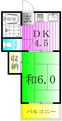 原田コーポ 間取り図