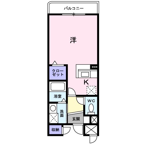 ユノディエール 203号室 間取り