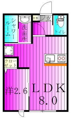 KEIAI RESIDENCE 新柏Ⅱ 間取り