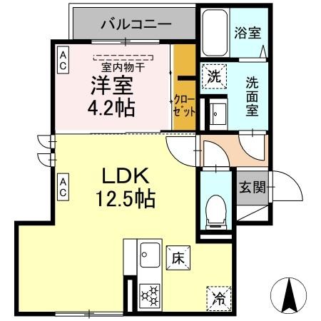 セレスティア扇Ⅵ 間取り図