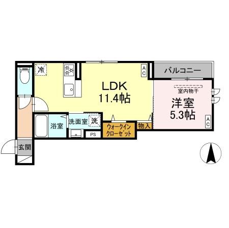 セレスティア扇Ⅵ 間取り図