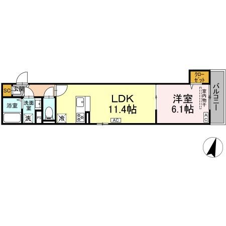 セレスティア西亀有 間取り図