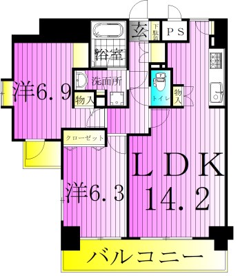 サンクレール荒川ブランガーデン 間取り図