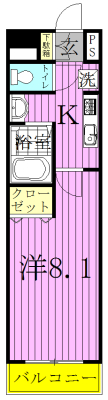 クレストガーデン柏壱番館 301号室 間取り