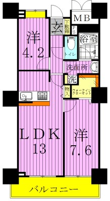 ロイヤルパークスタワー南千住 間取り図