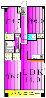 サンシャイン柏の葉 間取り