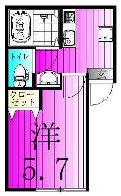 クレサージュ新松戸Ⅱ 間取り