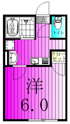 クレサージュ新松戸Ⅱ 間取り