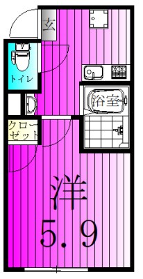 クレサージュ新松戸Ⅱ 間取り