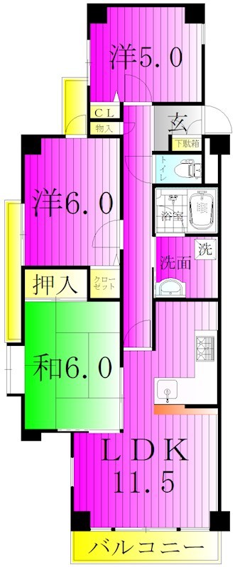 インシュランスビル12 間取り
