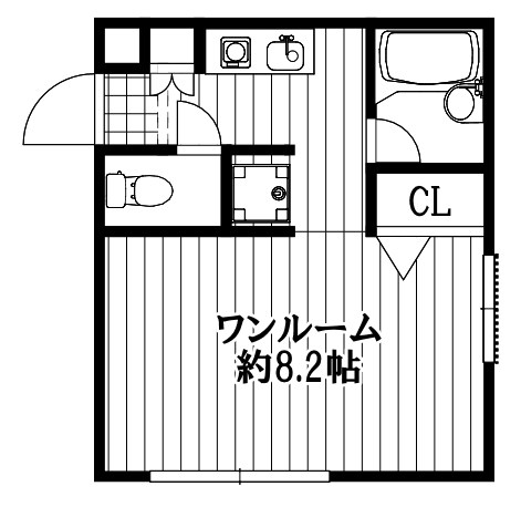 ロイヤル・クレスト 201号室 間取り