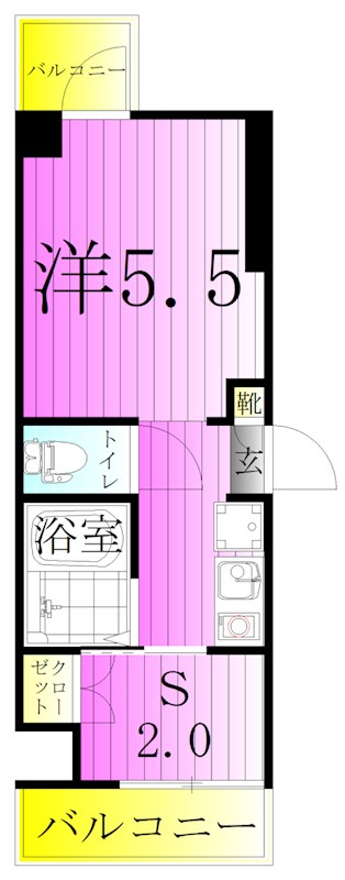 ドミールリバーサイドY 間取り図