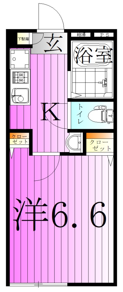 グランクオール五反野スカイ 間取り図