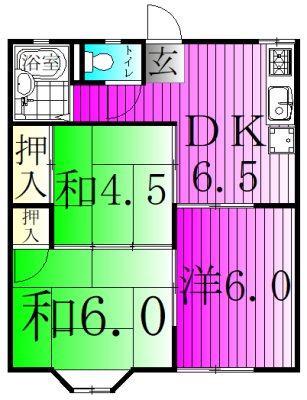 アネックスＵ　2 101号室 間取り