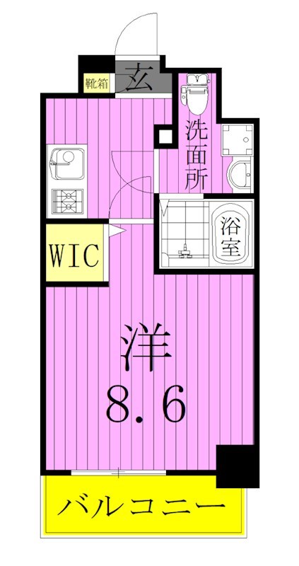 メイクスアート五反野 間取り図