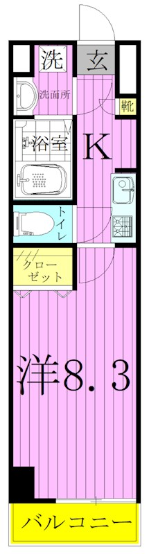 釜鳴マンション 間取り図