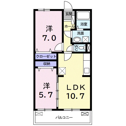 グレイスカレント３ 間取り図