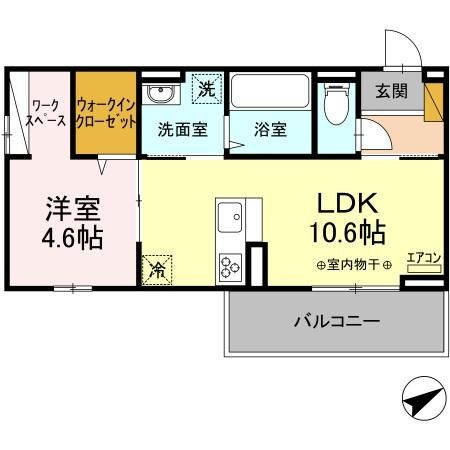 エミネンス 203号室 間取り
